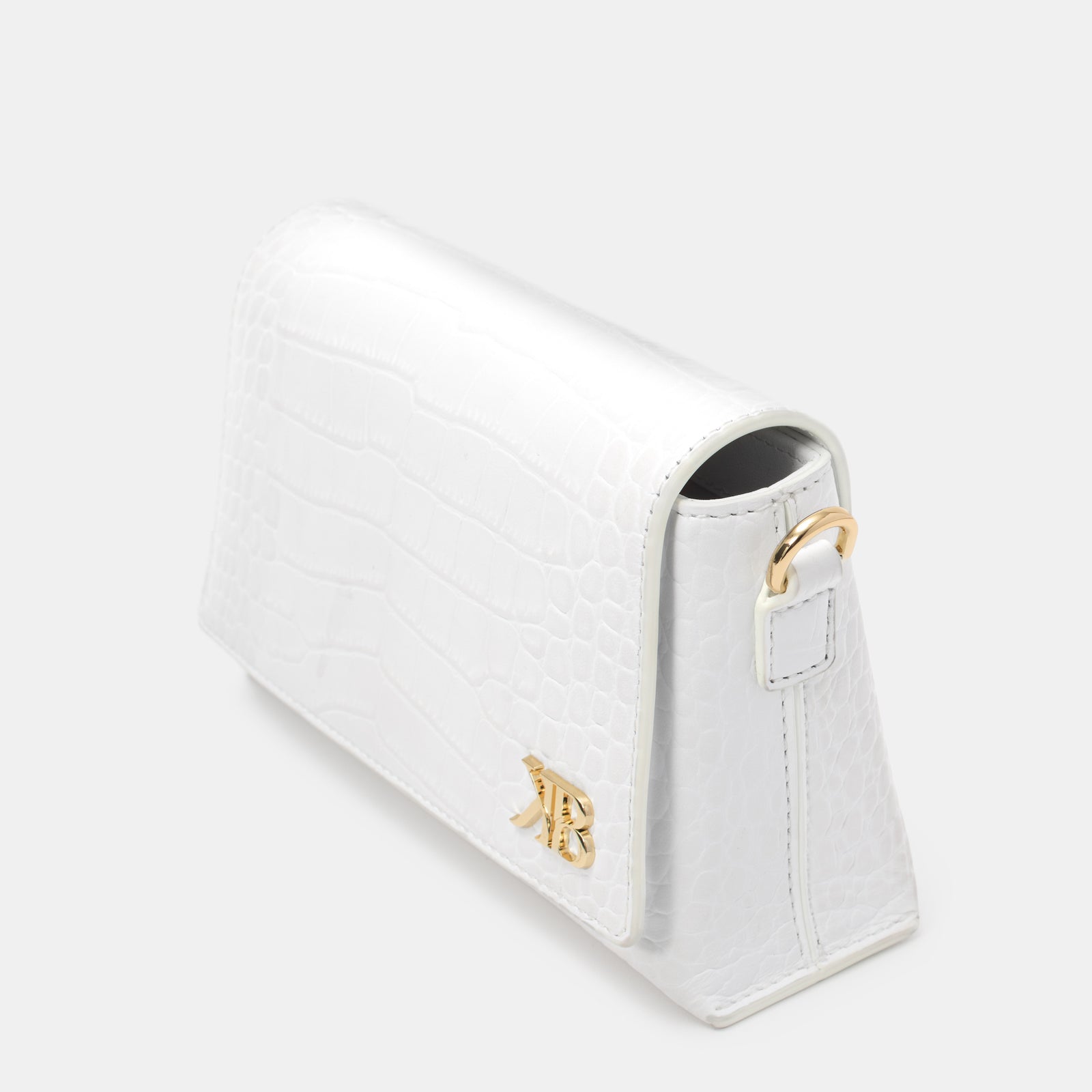 White croc leather sales